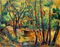 Millstone and Cistern Under Trees Paul Cezanne woods forest